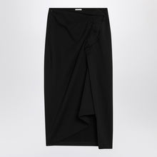  Dries Van Noten Black skirt with draping