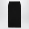 Dries Van Noten Black skirt with draping