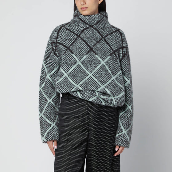 Dries Van Noten Checked alpaca-blend sweater