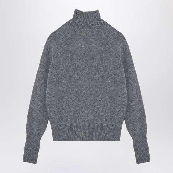 Victoria Beckham Grey wool turtleneck sweater