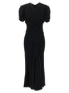 Victoria Beckham Gathered Waist Midi Dress