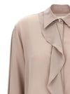 Victoria Beckham Asymmetric Ruffle Blouse