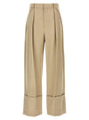 Victoria Beckham Maxi Turn-up Pants