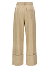 Victoria Beckham Maxi Turn-up Pants