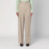 Victoria Beckham Wide mandarin colour pants in wool