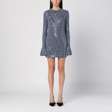  ROTATE Birger Christensen Sequined mini dress with purple print