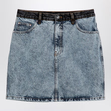  ROTATE Birger Christensen Patchwork mini skirt in organic denim