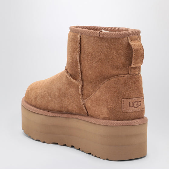 UGG Classic Mini Platform boots in chestnut
