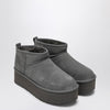 UGG Classic Ultra Mini grey boot with platform