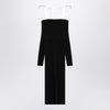 ROTATE Birger Christensen Black midi dress with bows