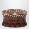 Dries Van Noten Light brown leather corset belt