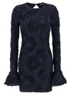 Rotate Birger Christensen 3d Mesh Mini Dress