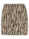 Rotate Birger Christensen Printed Faux Fur Skirt