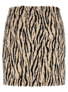 Rotate Birger Christensen Printed Faux Fur Skirt