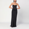 ROTATE Birger Christensen Long dress with black corset