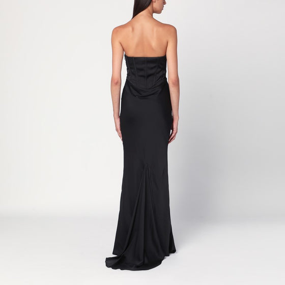 ROTATE Birger Christensen Long dress with black corset