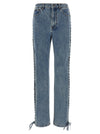 Rotate Birger Christensen Laced Straight Leg Jeans