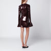 ROTATE Birger Christensen Bordeaux sequin mini dress