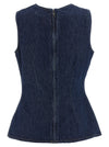 Rotate Birger Christensen Denim Buttoned Top