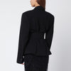 ROTATE Birger Christensen Black single-breasted jacket with belt