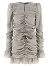 Rotate Birger Christensen Ls Mini Bow Dress