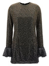 Rotate Birger Christensen Beaded Ls Mini Dress