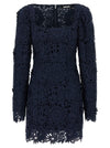 Rotate Birger Christensen 3d Lace Ls Mini Dress