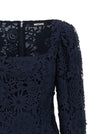 Rotate Birger Christensen 3d Lace Ls Mini Dress