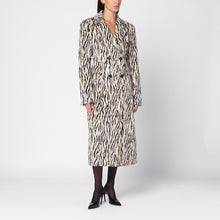  ROTATE Birger Christensen Printed faux fur coat
