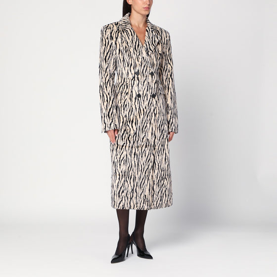 ROTATE Birger Christensen Printed faux fur coat