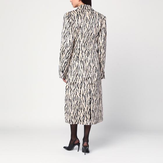 ROTATE Birger Christensen Printed faux fur coat