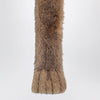 ROTATE Birger Christensen Brown synthetic fur scarf