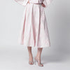 ROTATE Orchid pink skirt with floral embroidery