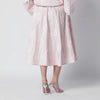 ROTATE Orchid pink skirt with floral embroidery