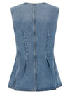 Rotate Birger Christensen Flared Denim Top