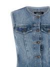 Rotate Birger Christensen Flared Denim Top