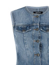 Rotate Birger Christensen Flared Denim Top