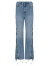 Rotate Birger Christensen Twisted Lacing Jeans