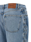 Rotate Birger Christensen Twisted Lacing Jeans
