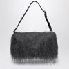 Dries Van Noten Dark gray fringed bag