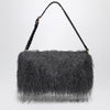 Dries Van Noten Dark gray fringed bag