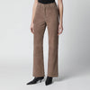 ROTATE Birger Christensen Brown suede trousers