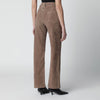 ROTATE Birger Christensen Brown suede trousers