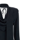 Rotate Birger Christensen Satin Maxi Drapy Dress