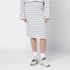 ROTATE Lilac striped pencil skirt