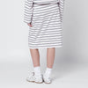 ROTATE Lilac striped pencil skirt