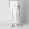 ROTATE Striped balloon pants in viscose, bright white