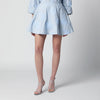 ROTATE Flower mini skirt with floral appliqués in cotton, Plein Air