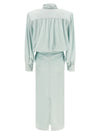 Rotate Birger Christensen Ruched Long Dress