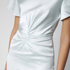 ROTATE Ice Flow ruched midi dress